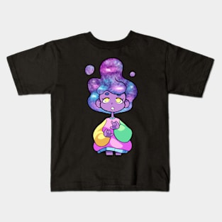 Rainbow Space Girl Kids T-Shirt